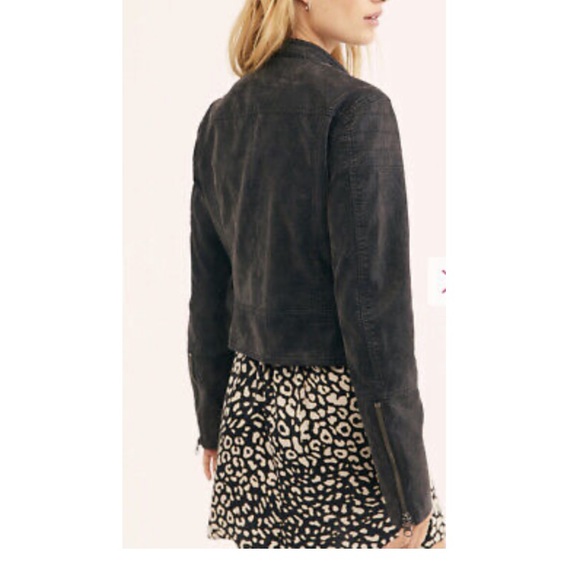 We The People Fenix Vegan Leather Moto Biker Jacket Black - Picture 3 of 8